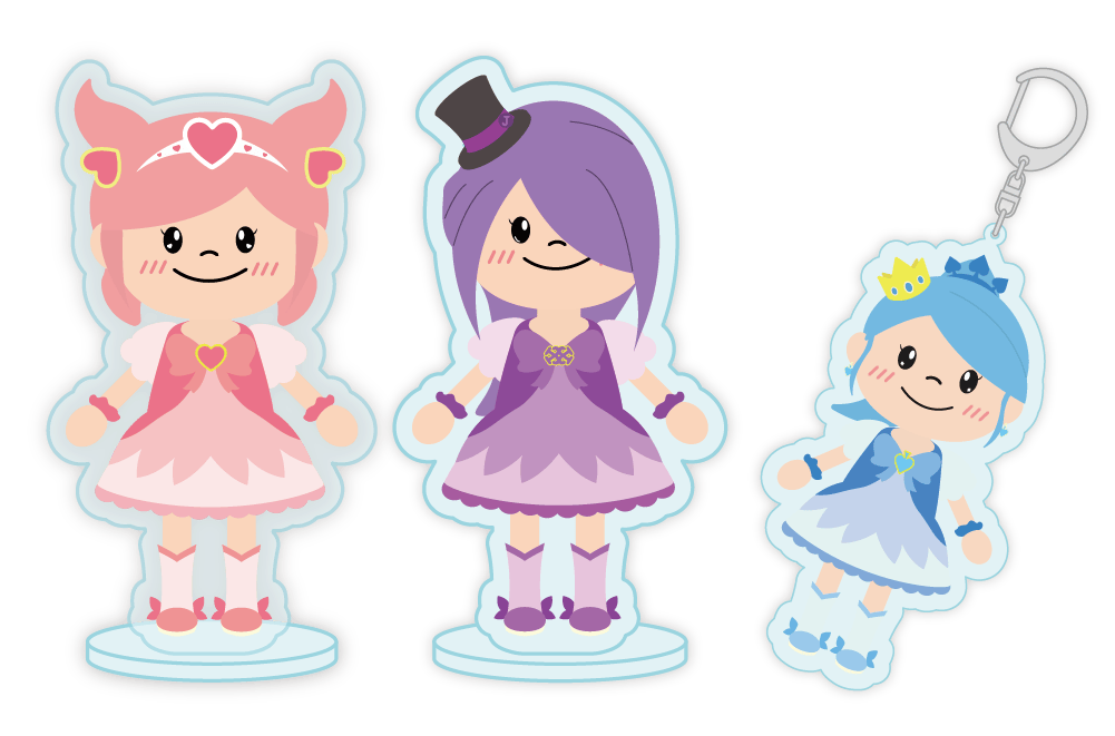 アクリルスタンド、アクリルキーホルダー