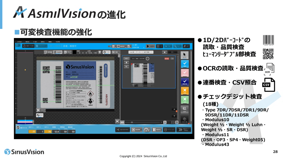 シリウスビジョンフェア2024 発表内容 AsmilVisionの進化