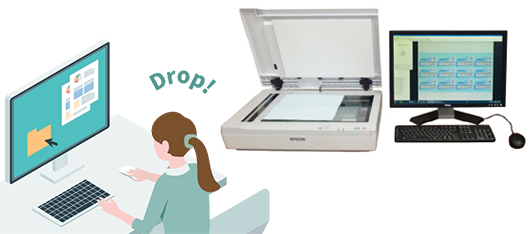 データ検版とS-Scan A3、スキャナー