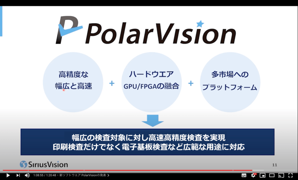 シリウスビジョンフェア2021 新製品ポーラービジョンの発表